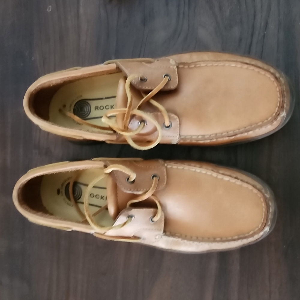 Rockport Tan Leather Loafers Size 9.5
